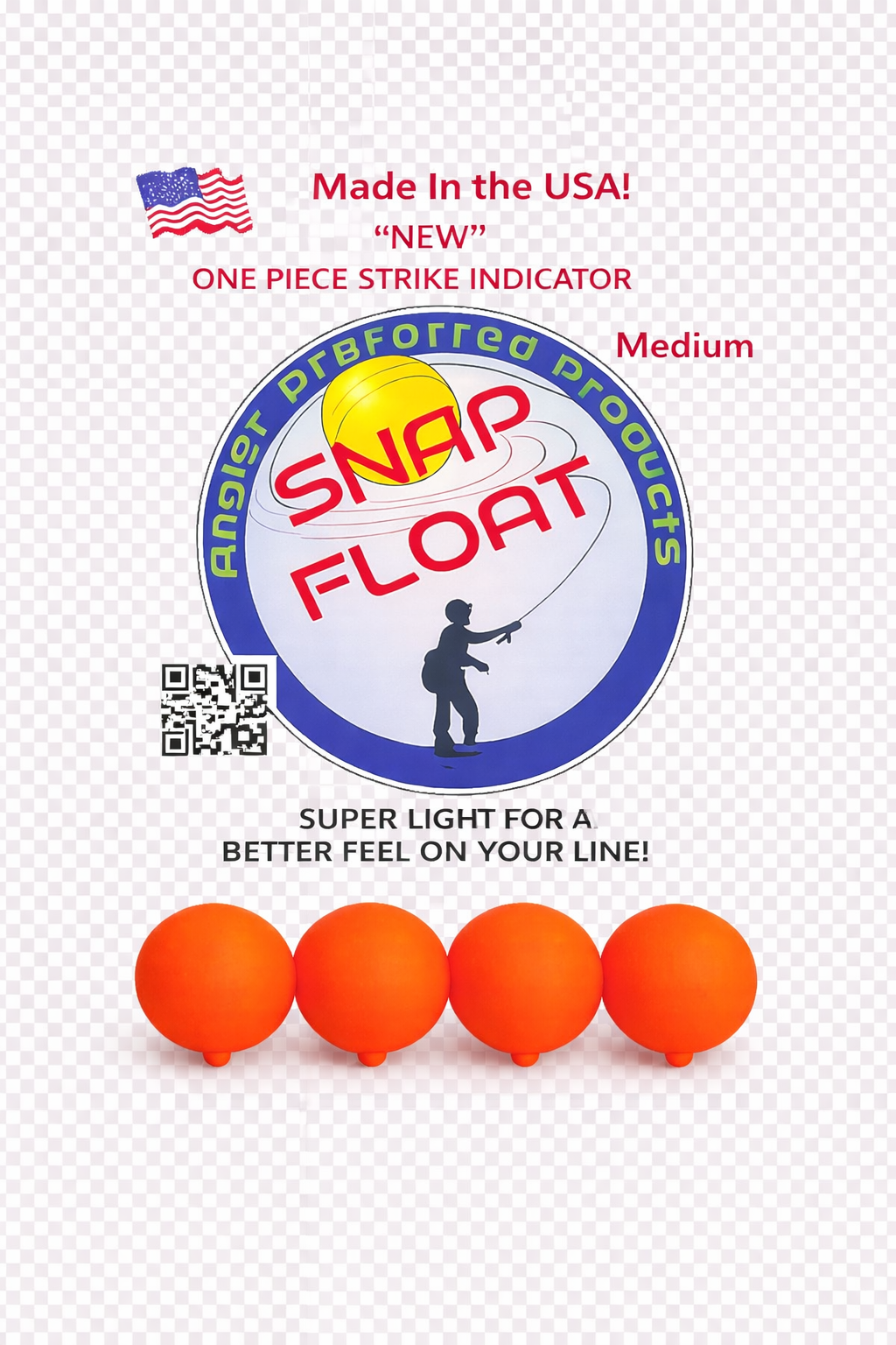 Snap Float - Medium - Flourescent Orange